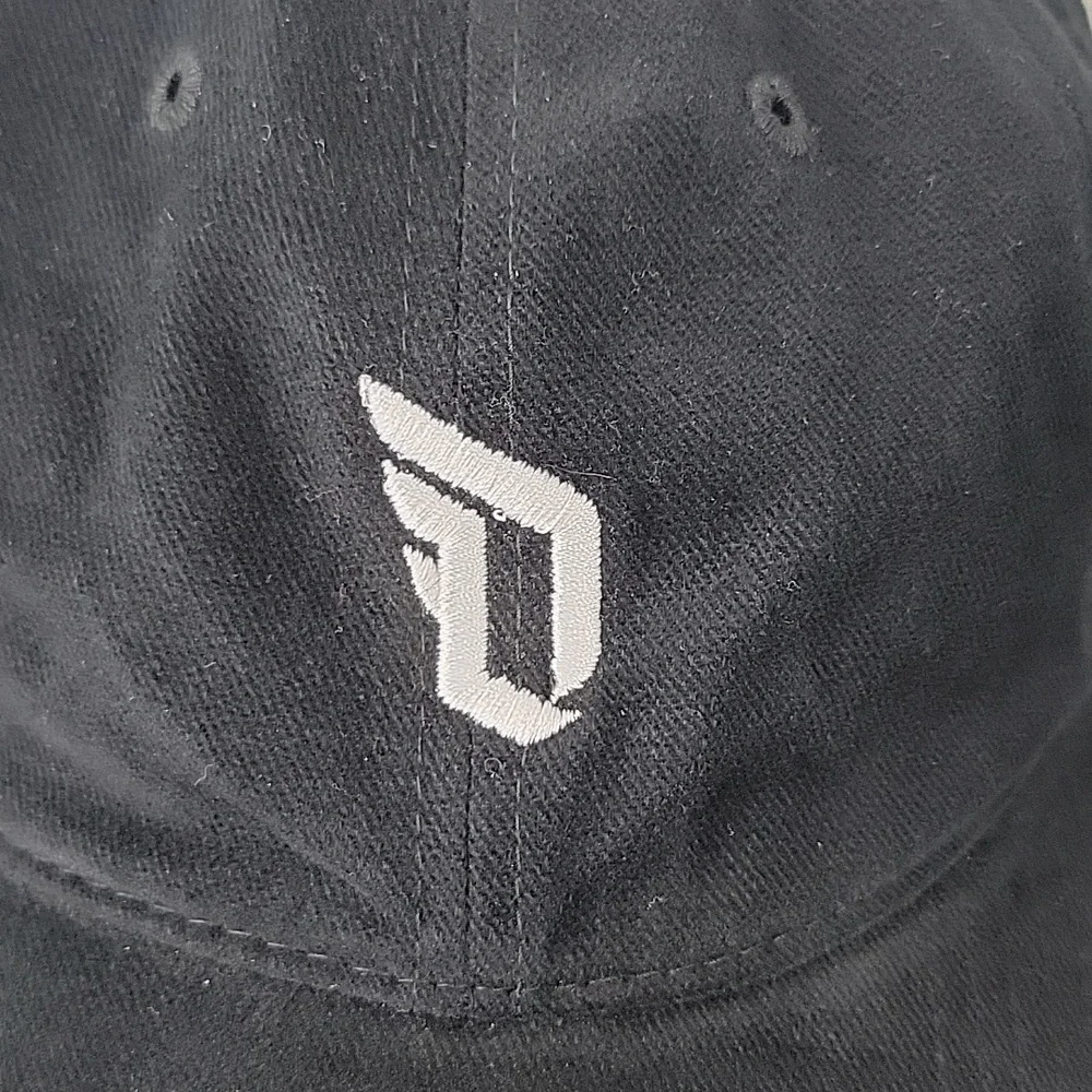 Adidas Damian Lillard Dame D Logo Cap Black Fabric Hat Adjustable Backstrap